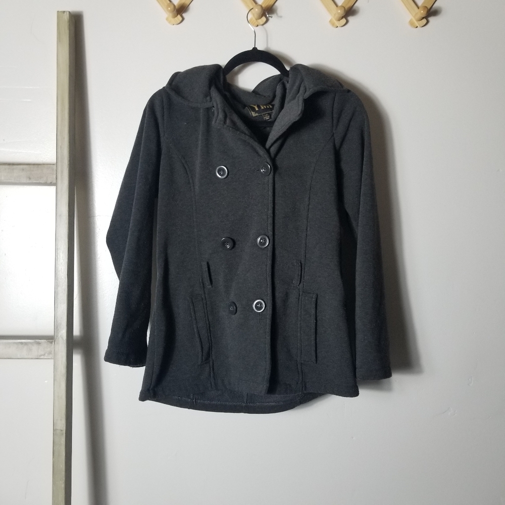 YMI DARK GRAY PEACOAT SIZE L